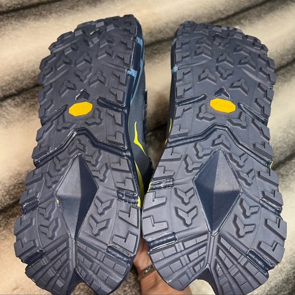 Hoka One One Tennine Ombre Blue Green Athletic Trail Hiking Running Sneakers - Picture 8 of 8